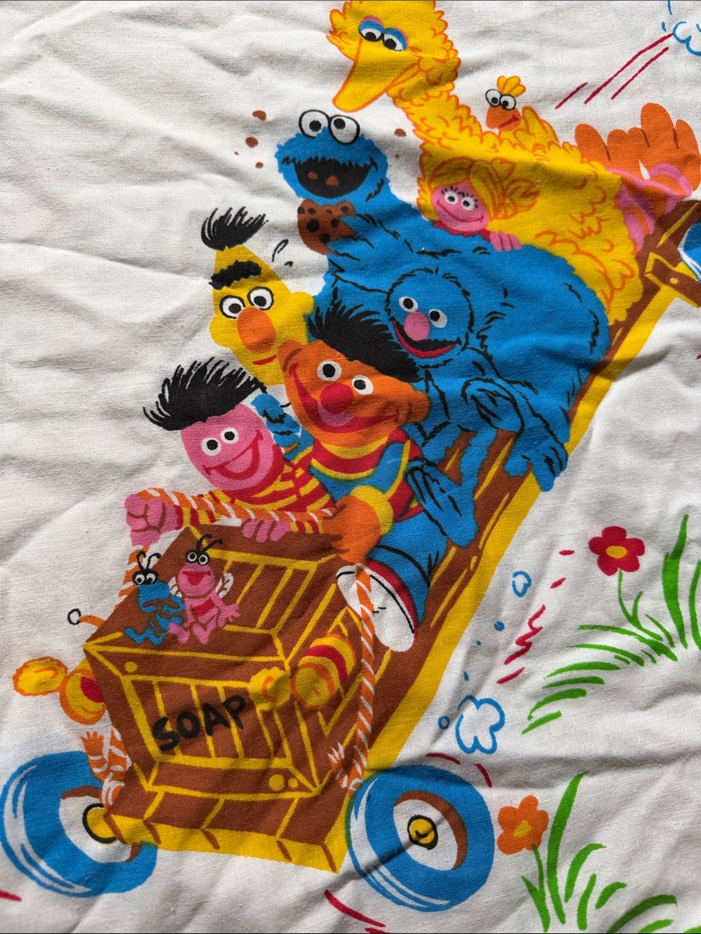 Vintage Sesame Street Character Pillowcase